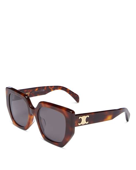 celine triomphe 55mm butterfly sunglasses|CELINE Triomphe 55mm Butterfly Sunglasses .